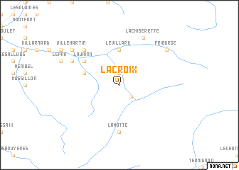 map of La Croix