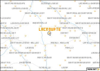 map of La Croupte