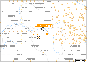 map of La Crucita