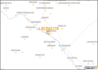 map of La Crucita