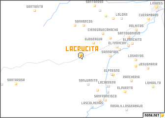 map of La Crucita