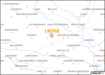 map of La Crue