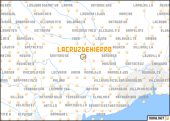 map of La Cruz de Hierro