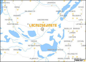 map of La Cruz de Jinete