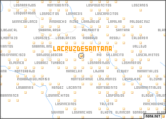 map of La Cruz de Santana