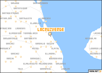 map of La Cruz Verde