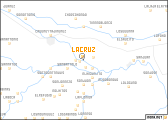 map of La Cruz