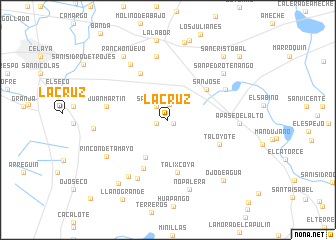 map of La Cruz