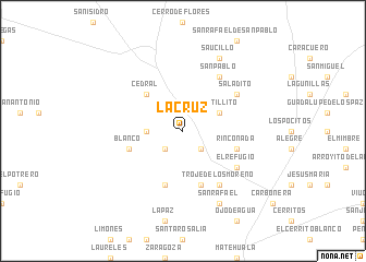 map of La Cruz