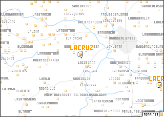 map of La Cruz