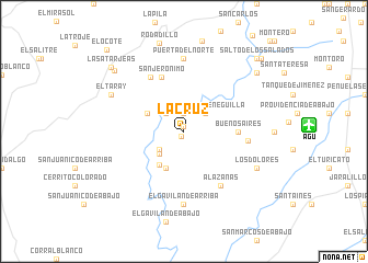 map of La Cruz