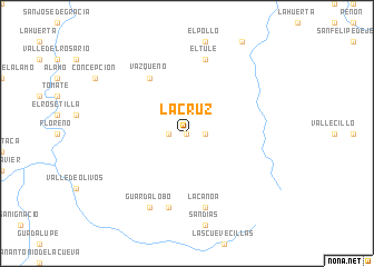 map of La Cruz