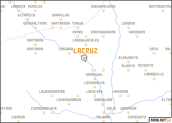 map of La Cruz