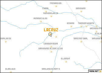 map of La Cruz