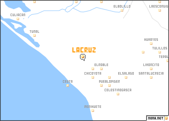 map of La Cruz