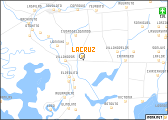 map of La Cruz