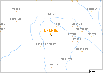 map of La Cruz