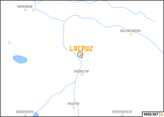 map of La Cruz