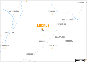 map of La Cruz