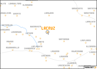map of La Cruz