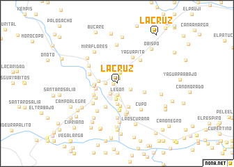 map of La Cruz