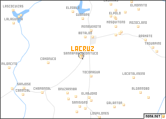 map of La Cruz