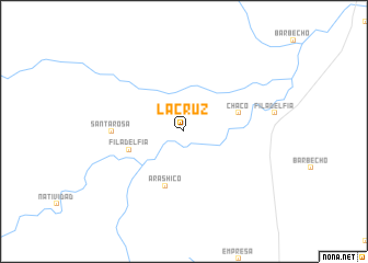 map of La Cruz