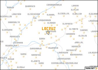 map of La Cruz