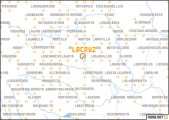 map of La Cruz