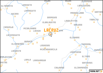 map of La Cruz