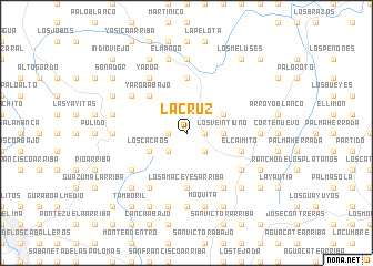 map of La Cruz