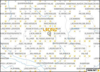 map of La Cruz