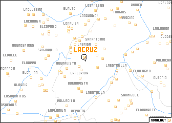 map of La Cruz