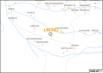 map of La Cruz