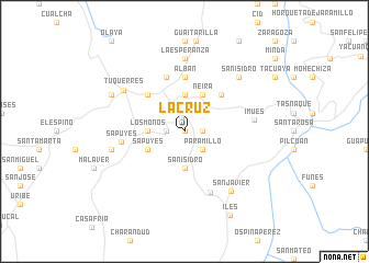 map of La Cruz