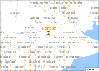 map of La Cruz