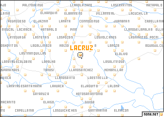 map of La Cruz