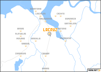 map of La Cruz