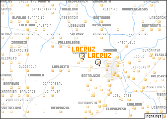 map of La Cruz