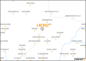 map of La Cruz