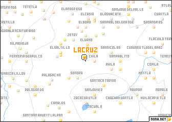 map of La Cruz