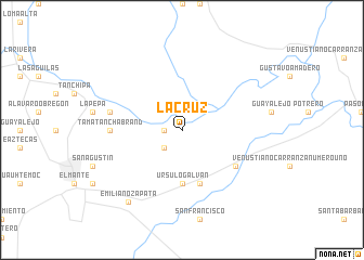 map of La Cruz