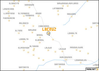 map of La Cruz