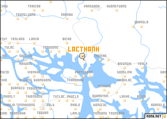 map of Lạc Thanh