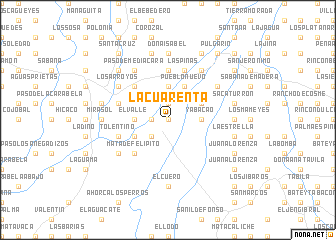 map of La Cuarenta