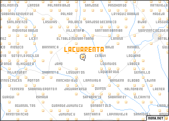 map of La Cuarenta