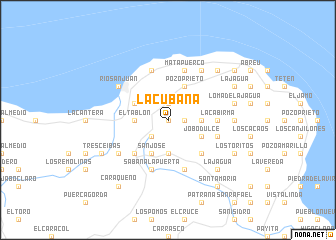 map of La Cubana