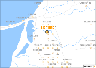 map of La Cuba