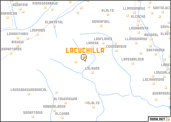 map of La Cuchilla