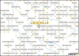 map of La Cuchilla